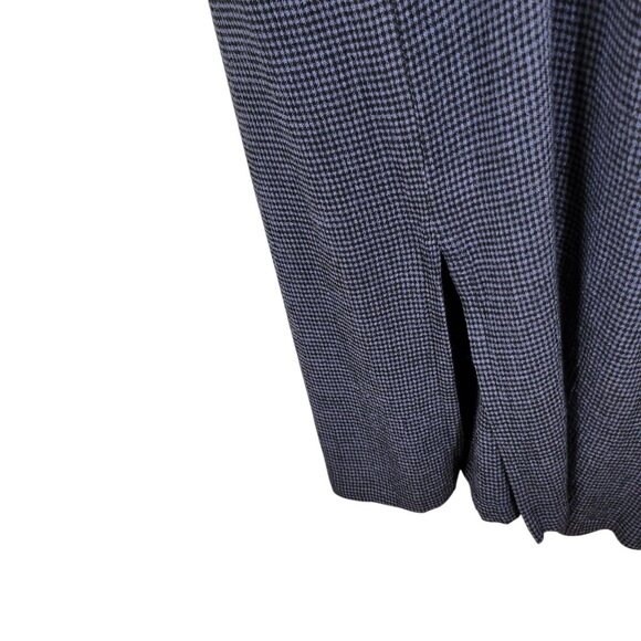 Vintage Vest Top Size Large Gingham Plaid Tunic long Blue Lagenlook Art To Wear - Picture 5 of 7